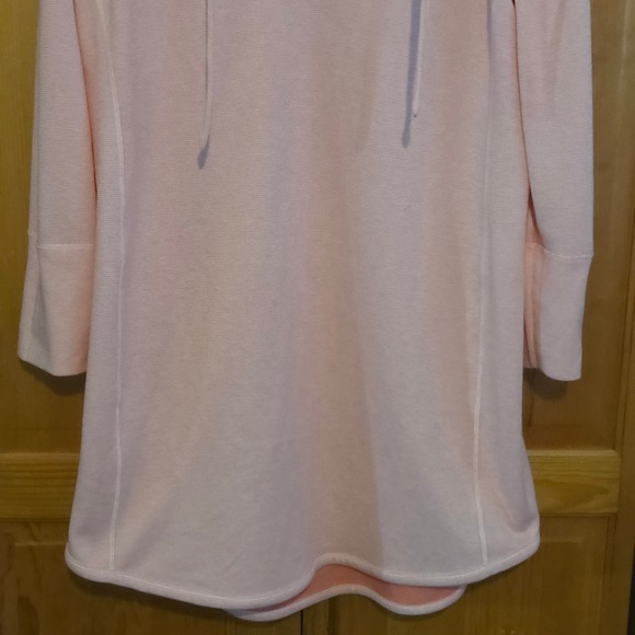 Tommy Bahama Coral Pink Quarter Zip Hoodie Tunic Pullover Women's Swim Coverup - Picture 14 of 16